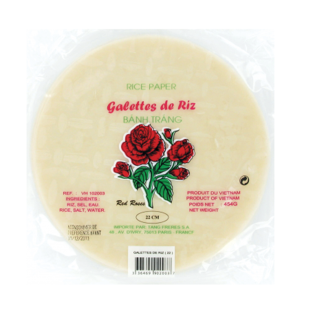 Galettes de Riz Ronde 22cm Cock Brand 454g